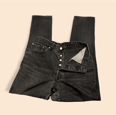 [USED] made in U.S.A.♡ Levi's 901 BLACK