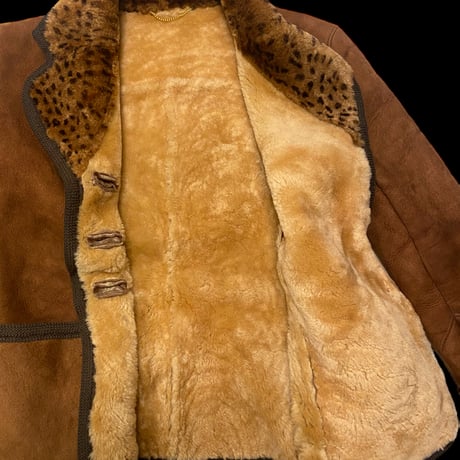 [USED] ヒョウ柄ムートンJKT