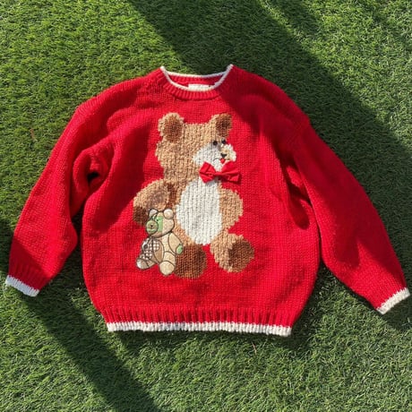 [USED] くまニット🧸  ❤️💙