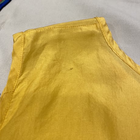[USED] 100％ SILK タンクトップ-YELLOW