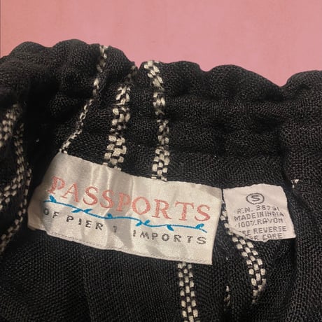 [USED] レーヨンチェック柄ロングスカート