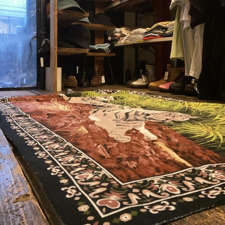 [USED] Good tiger ラグ マット🐅🖤