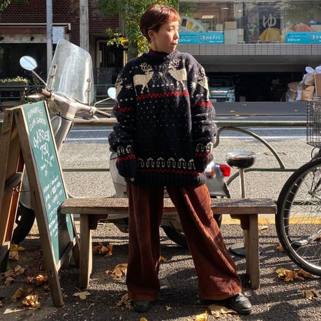 [USED] ノルディック鹿ニット🦌