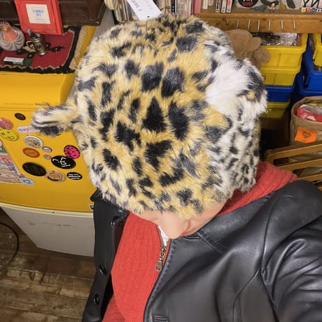 ［USED] kids VINTAGE ANIMAL HAT🐅🖤