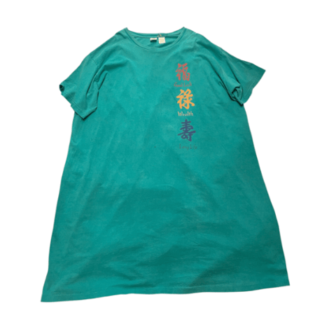 [USED] 福禄寿プリントTシャツワンピース  ♡