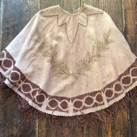 [USED] VINTAGE REAL SUEDE ポンチョ