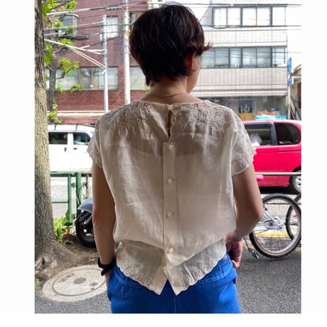 [USED] リネンレース トップス🤍