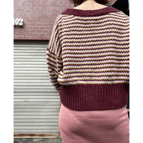 [USED]Vネックショート丈ニット ♡
