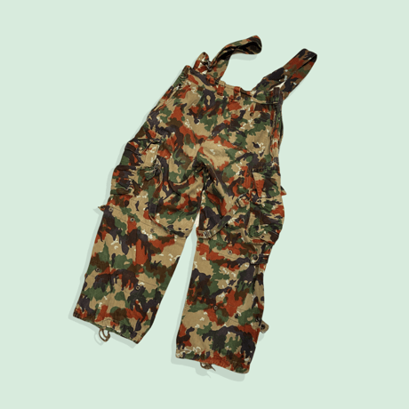 [USED] スイス軍 CAMO柄オーバーオール