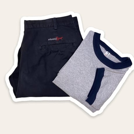 [USED] 90's STUSSY  SHORT PANTS