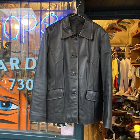 [USED] REAL LEATHER JACKET♡