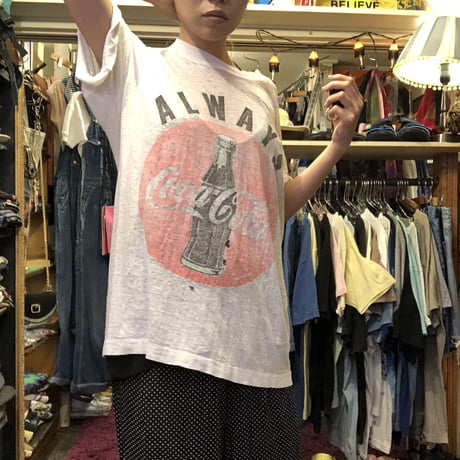 [USED] vintage CocaColaプリントTee