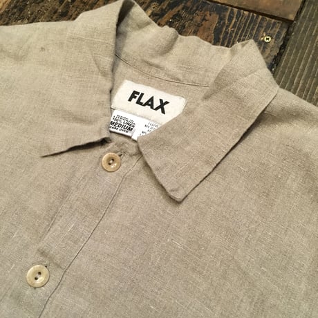 [USED] FLAX 100%LINEN シャツ