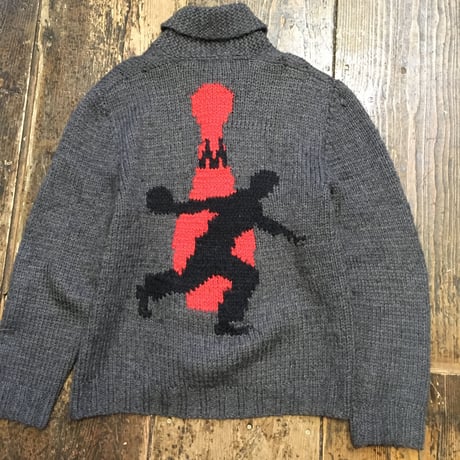 [USED] vintage ボーリング柄🎳⚡️カウチンニット