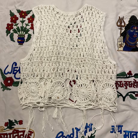 [USED] vintage♡かぎ編み ベスト