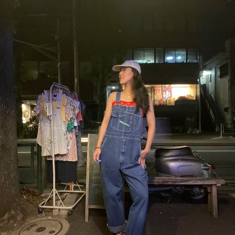 [USED] OLD KEY DENIM Overall  💚