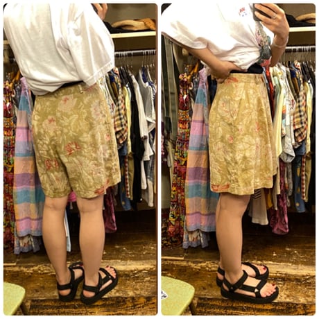 [USED] Lauren  花柄LINEN Shorts