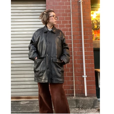 [USED] リアルレザーCAR COAT