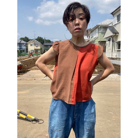 [USED]   2トーンカラーのノースリーブ
