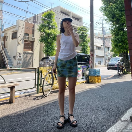 [USED] Tropical🏝️タイトmini skirt