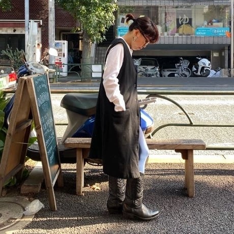 [USED] WOOL 前開きワンピース