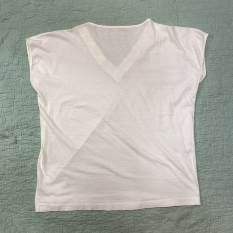 [USED] ボタンデザインVネックTOPS