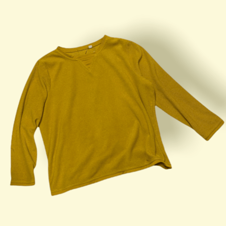 [USED] マスタード色💛パイル TOPS