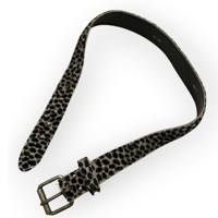 [USED] leopard ハラコ風ベルト