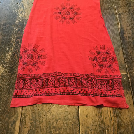 [USED] インド綿ワンピース
