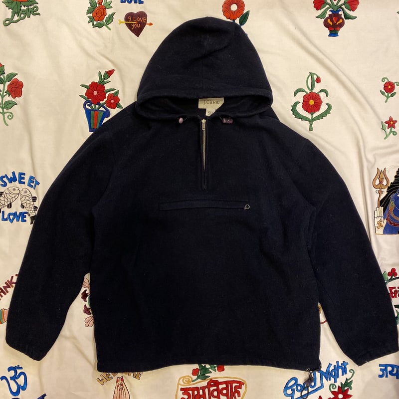 【名作】jcrew アノラックパーカー ブラック 90s J.CREW ジェイクルー アノラックパーカー ナイロン ブラック