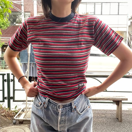 [USED]ボーダー チビtee