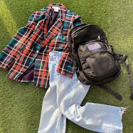 [USED] タータンチェック テーラードJACKET
