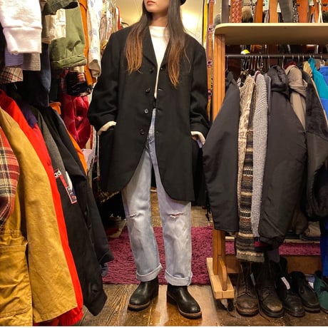[USED] VINTAGE BLACK COAT！