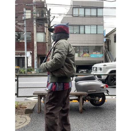 [USED] MEXICAN PARKA ( RED / NAVY )
