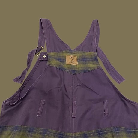 [USED] パッチワーク🍇オーバーオール