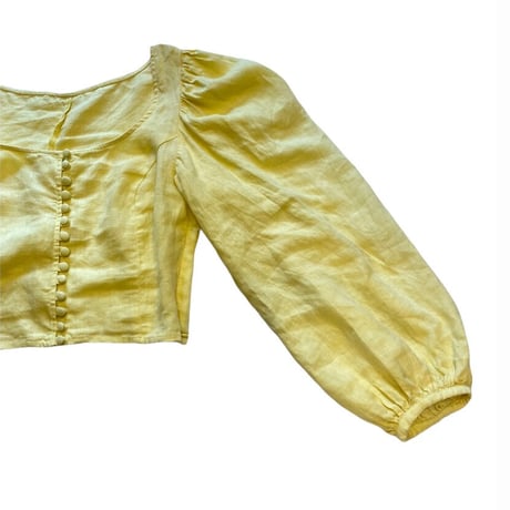 [USED]  リネンバルーンスリーブTOPS