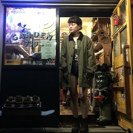 [USED] LANDSEND オリーブ色ハンティングコート