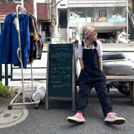 [USED] BLACK コーデュロイオーバーオール