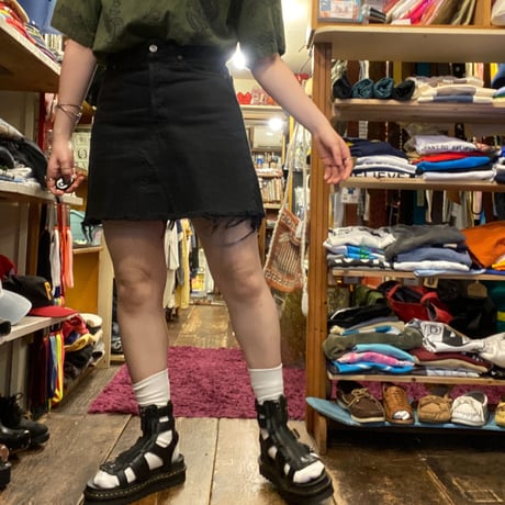 [USED] ふさふさ♡Levi's 501  BLACKDENIM SKIRT