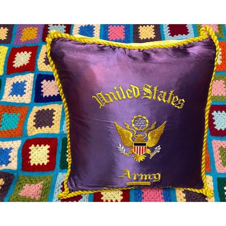 [VINTAGE] US ARMY スーベニアクッションカバー