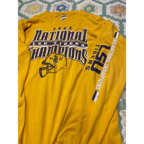 [USED] 'LSU TIGERS' 2003 チャンピオンシップ/ロンTEE