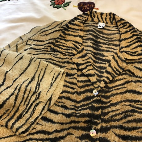 [USED] EURO Vintage レーヨン TIGER SHIRTS