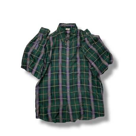 [USED] SILK チェックシャツ