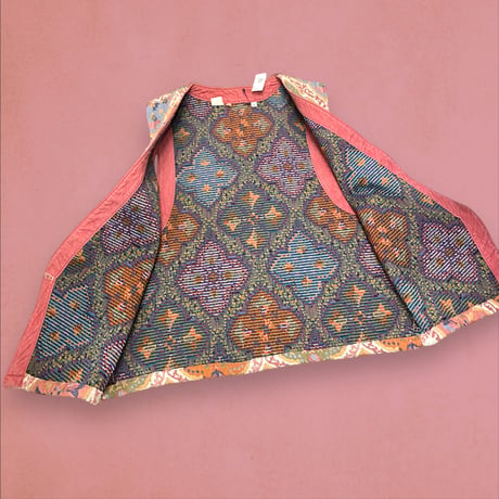[USED] VINTAGE ゴブラン織り 総柄 VEST