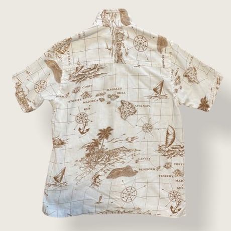 [USED] 地図柄 ガーゼSHIRTS