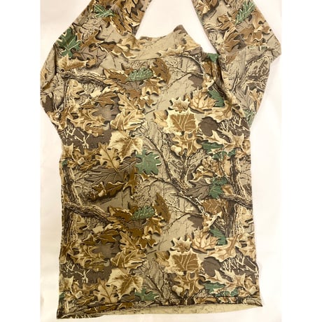 [USED] 90's リアルTREE CAMO Hi-Neck ロンTee