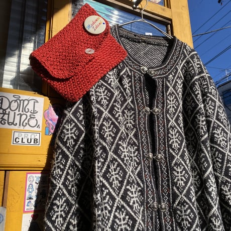 [USED] ホックボタンのカーディガン