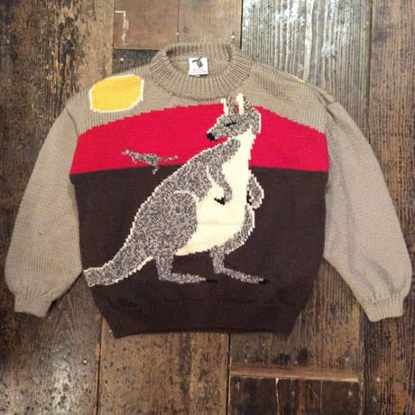 [USED] Wool  おなかポケ付き！カンガルーセーター