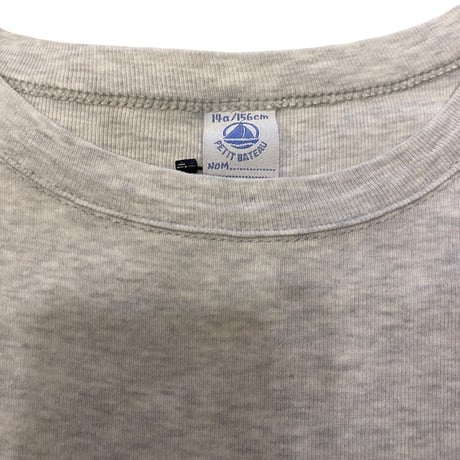 [USED] "Petit Bateau" 切りっぱなしS/S Tee