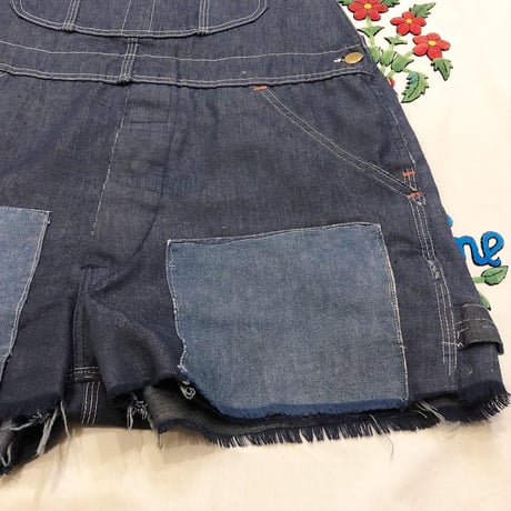 [USED] リメイク デニム short オーバーオール